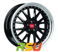 TEC Speedwheels GT EVO black-polished-lip 8x18" ET38 LK5 120 ML 72.6 Alufelge...
