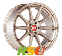 2x TEC Speedwheels GT7 light bronze 9.5x19 ET30 - LK5/112 ML72.5 Felge Alu