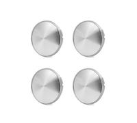 TECART Radkappen 4 STK Radnabenkappen Passt für Volkswagen VW Universal nabendeckel wasserdicht staubdicht Radnabenabdeckung ABS Nabendeckel Radnabendeckel Auto Zubehör (OD 65mm ID 55.8mm)-Silber