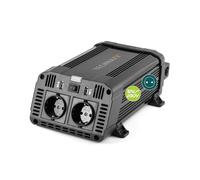 Technaxx KFZ Wechselrichter 12V auf 230V 1200W, Spannungswandler, TÜV TE16 | 2400W Spitzenleistung, 2 Schuko-Steckdosen und 2 USB-Anschlüsse (5V/3,1A), ideal für Auto, Wohnmobil, Camping, Boot und LKW