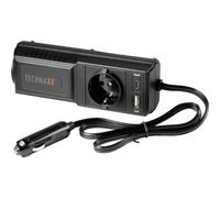 Technaxx KFZ Wechselrichter 12V auf 230V 200W mit USB-C&USB-A TE21 | Schuko-Steckdose, modifizierte Sinuswelle, Schutz vor Überlastung und Überhitzung für Auto, Wohnmobil und Boot