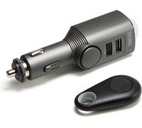 Technaxx TX-100 Auto,- Wohnmobil-, Boots-Alarm/ Mobiler Mini Alarm mit Bewegungserkennung + Fernbedienung und Autoladegerät - 2x USB, 6 Tage Standby, 110db Alarm Sound zur Abschreckung
