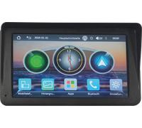 Technaxx Wireless Car Play & Android Auto Display 7" TX-320 mit Bluetooth 5.0, FM-Transmitter, AUX-Ausgang, eingebautem Lautsprecher, MicroSD-Steckplatz, Armaturenbrett-/Windschutzscheibenhalterung