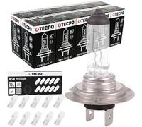 TECPO 20x Glühbirnen H7 Auto Lampe 12V 55W PX26d Glühbirne Premium Halogenlampe, Glassockel W5W 12V 5W, T10 W2.1x9,5d, E-Prüfzeichen, StVZO zugelassen, für Fahrzeuge mit T10 Fassung, robuste Qualität