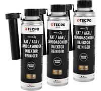 TECPO 3X 300ml Katalysator AGR Lambdasonde Injektor Reiniger Benzin Additiv