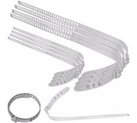 TECPO Achsmanschetten Schellen 9 mm, 4x lang 4x kurz