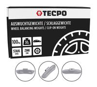 TECPO Auswuchtgewichte Schlaggewichte 30g Zink für Stahlfelgen,...