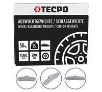 TECPO Auswuchtgewichte Schlaggewichte 35g Zink für Stahlfelgen,...