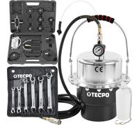 TECPO BREMSEN-ENTLÜFTUNGSGERÄT 5L DRUCKLUFT BREMSENENTLÜFTER + BREMSSCHLÜSSEL