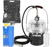 TECPO Bremsenentlüftungsgerät, 5 Liter Bremsenentlüfter + Bremsflüssigkeit SL6, 1 Liter
