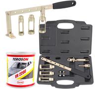 TECPO Ventilfederspanner-Satz + TEROSON Ventilschleifpaste 100 ml