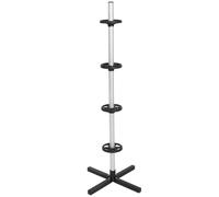Tectake Aluminium Felgenbaum Freistehend Für 4 Autoreifen Samt Felgen Bis Reifenbreite 295 mm 50 x 50 x 130 cm Grau