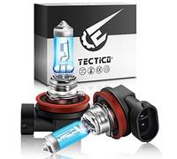 TECTICO H11 Nebelscheinwerfer Halogen Birne 12V 55W Warmweiß +130% Ultra Heller Abblendlicht Fernlicht Auto Motorrad Lampe Ersatz, 2 Stücke
