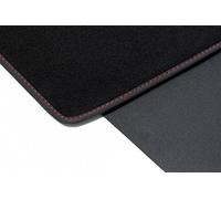 teileplus24 BKF-170 2-teilige Auto Kofferraummatte für BMW X1 U11 sDrive 10/2022- mit Ladekantenschutz, Naht:Rot