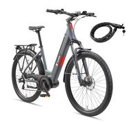 TELEFUNKEN E-Bike Damen 27,5 Zoll, Elektrofahrrad Mittelmotor, 7-Gang Kettenschaltung, Hydr. Scheibenbremsen - Pedelec SUV-Bike, inkl. Fahrradschloss, SUV500