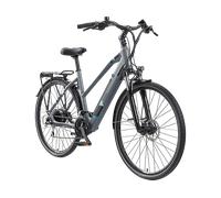 TELEFUNKEN Expedition XC940 granit Trekkingrad (Laufradgröße: 28 Zoll, Unisex-Rad, 11,6 Wh, Grau)