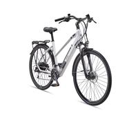 TELEFUNKEN E-Bike Damen Elektrofahrrad Alu 28 Zoll mit 24-Gang Shimano Acera Kettenschaltung, Pedelec Trekkingrad mit Hinterrad-Motor 250W 11,6 Ah, 36V Akku, XC940 Expedition