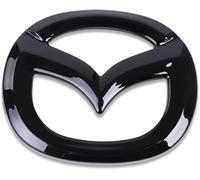 TEMKIN Auto Emblem für Mazda 3 2014-2018,3D Metall Chrom Logo Emblem Badge Aufkleber original Ersatzteil Verschleißteile Kühlergrill Emblem Car Styling,B
