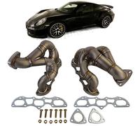 Tenzo-R Edelstahl Rennsport Fächerkrümmer für Porsche 991.2 Turbo + Turbo S 3.8L 16-20