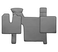 Teppiche + Kunstlederbezug Glatt Grau MAN TGX Euro 5 Manuell 2 Schubladen