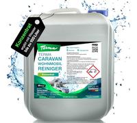 Terma Caravan Wohnwagen Reiniger 10L Extra Starkes Konzentrat Made in Germany Wohnwagen Reiniger aussen und Innenreiniger Boden, Regenstreifen entferner, Vorzeltreiniger