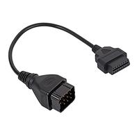 Teror Diagnoseadapter, Diagnosekabel OBD2-Stecker 12-poliger bis 16-poliger Adapter Autozubehör Verlängerung Passend für Renault