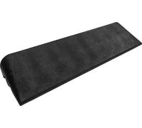 Terrasoft Bordsteinrampe 100x25x11 cm Auffahrrampe Rollstuhlrampe Gummi Rampe