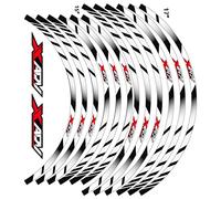 TETHY Motorrad-Rad-Aufkleber, Streifen, Felgenaufkleber, Wasserdichtes Nabenband, Zubehör Für Honda XADV X-ADV Xadv 750 350 Adventure Aufkleber (Color : Front 17 Rear 15inch 2)