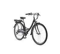 Teutoburg Senne City E-Bike 28 Zoll Elektrofahrrad Pedelec (Anthrazit) grau