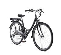 TEUTOBURG Senne Citybike (Laufradgröße: 28 Zoll, Unisex-Rad, 10,4 Wh, Schwarz)