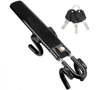 Tevlaphee Lenkradkralle, Lenkradschloss für Auto, Diebstahlsicherung auto, Strapazierfähig, Universelle Passform, PVC-Schutz, Verstellbar für Autos, SUVs, Wohnmobil, Wohnwagen, 3 Schlüssel(Schwarz)