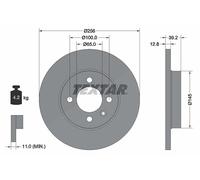 Textar 1x Bremsscheibe [Hersteller-Nr. 92041703] für Seat, VW, Chery