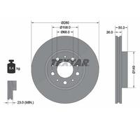 92066703 Bremsscheibe PRO