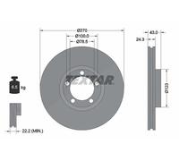 Bremsscheibe Vorderachse Textar 92088200