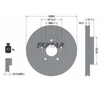 Textar 1x Bremsscheibe [Hersteller-Nr. 92252503] für Honda