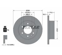 Bremsscheibe Hinterachse Textar 93143303