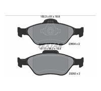 TEXTAR 2360406 Bremsbeläge Satz für Ford Fiesta V IV Fusion Mazda 2 121 III Puma
