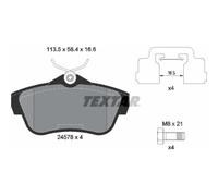 Textar 2457801 Bremsbelagsatz für FIAT PEUGEOT CITROEN TOYOTA SCUDO EXPERT 270