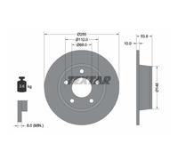 Textar Bremsscheibe 92104103 Hinterachse 255 mm 10 mm für Audi A6 C5 Avant