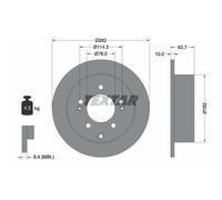 Set 2x Bremsscheibe Textar für KIA Cerato II Limo TD Soul I AM 09-14 92226003