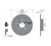 Bremsscheibe TEXTAR 92186403 hinten, voll, 1 Stück