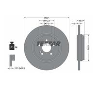 Bremsscheibe Hinterachse Textar 92103303