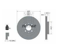Bremsscheibe Vorderachse Textar 92068503