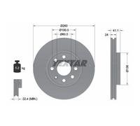 Bremsscheibe Vorderachse Textar 92111103