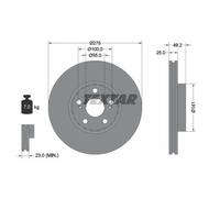 TEXTAR 2x Bremsscheibe vorne Ø276 mm für Toyota Avensis Station Wagon _T22_ 1.8