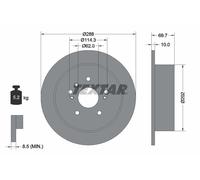 TEXTAR 92171603 Brake Disc for LEXUS,TOYOTA