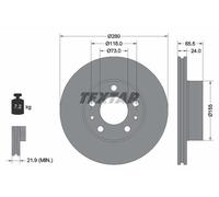 TEXTAR 92305203 Bremsscheibe für CITROËN,FIAT