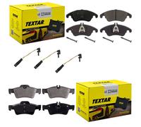TEXTAR BREMSBELÄGE VORNE + HINTEN passend für MERCEDES E-KLASSE W212 CLS C218