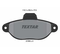 TEXTAR Bremsbelagsatz, Scheibenbremse 2136502 für FIAT
