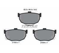 Textar Bremsbelagsatz, Scheibenbremse [Hersteller-Nr. 2155301] für Mazda, Nissan, Hyundai, Kia